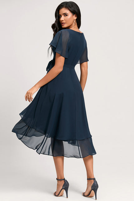 Robe Trapèze Aérienne Sombre - gallery 1