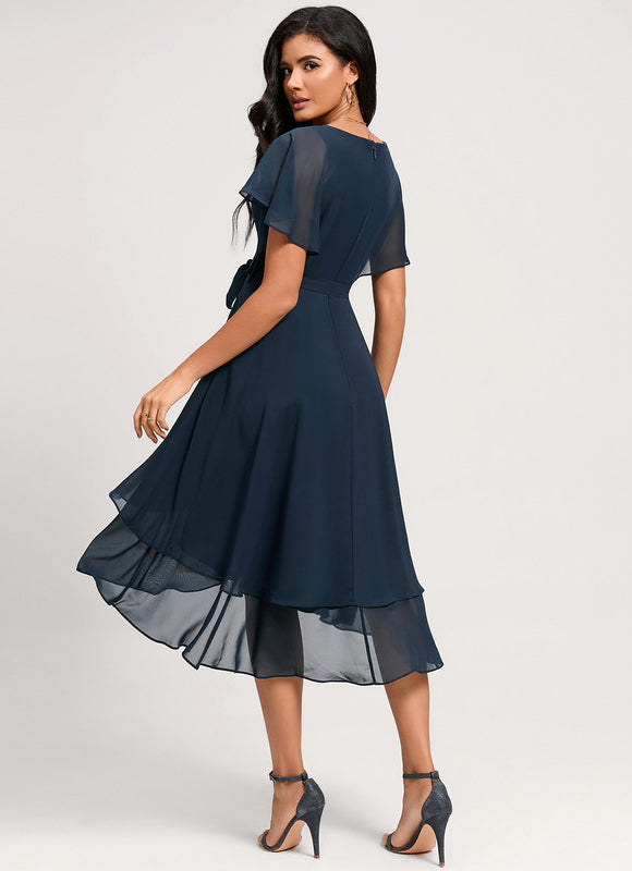 Robe Trapèze Aérienne Sombre - gallery 1