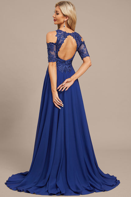 Robe Trapèze Saphir Élégant - gallery 4
