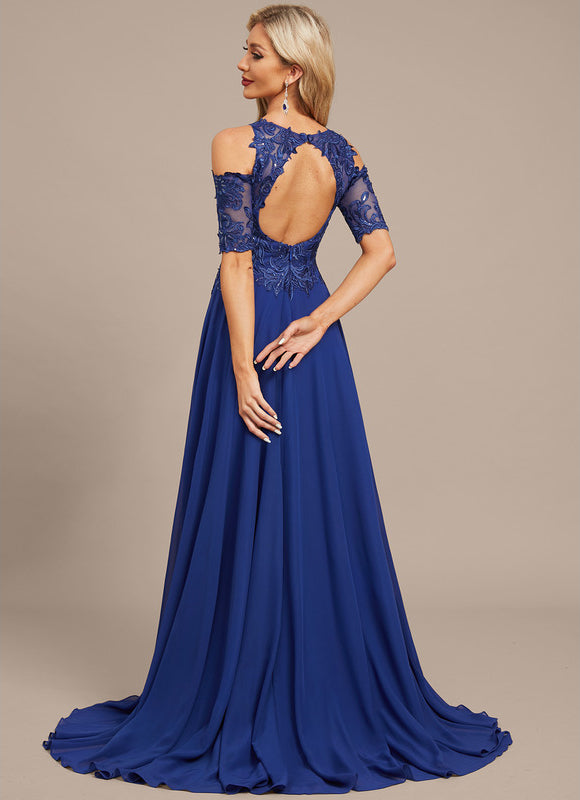 Robe Trapèze Saphir Élégant - gallery 4
