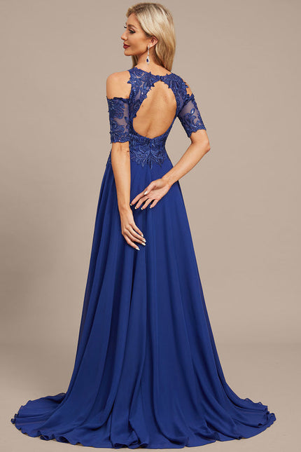 Robe Trapèze Saphir Élégant - gallery 4