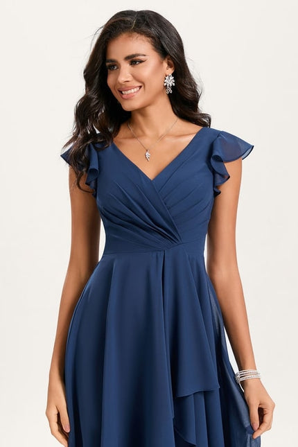 Robe Trapèze Émeraude Volante - gallery 5