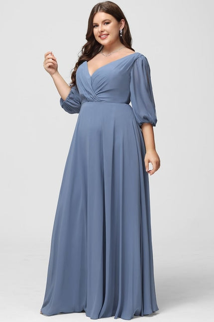 Robe Trapèze Mousseline Fendue - gallery 8