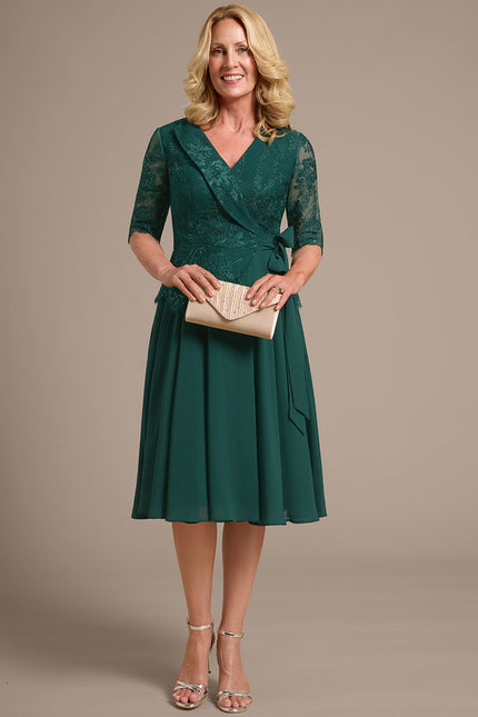 Robe Trapeze Verte - gallery 4