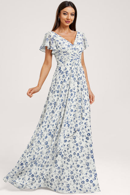 Robe Trapèze Mousseline Fendue - gallery 2