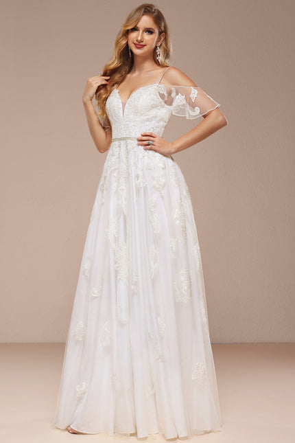 Robe Trapèze Éclat De Dentelle - gallery 3