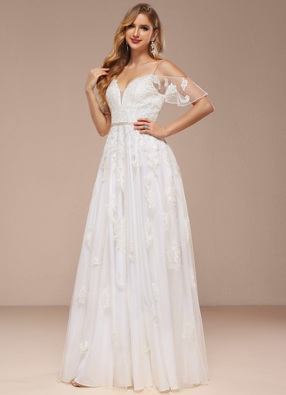 Robe Trapèze Éclat De Dentelle - gallery 3