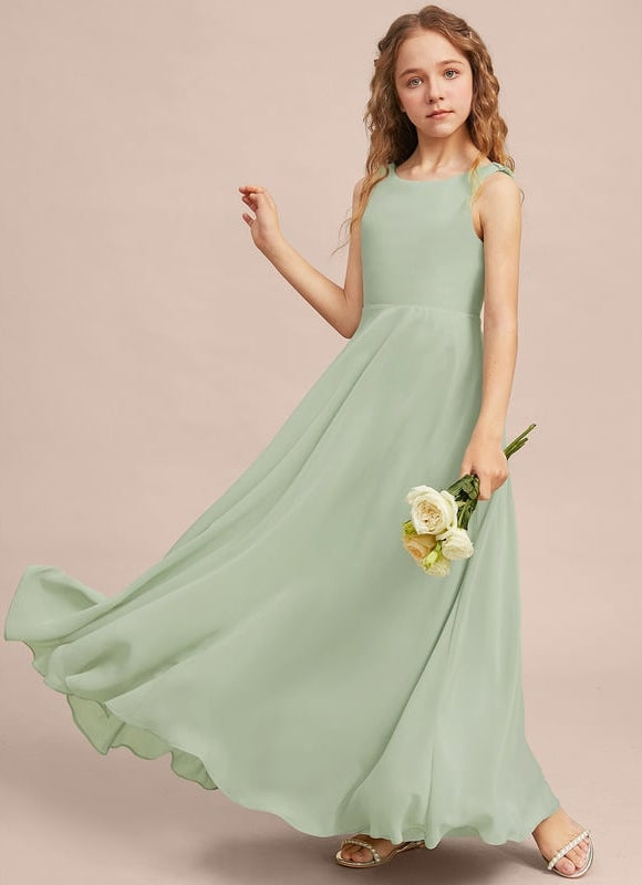 Robe Trapèze Bleu Doux Éclat - gallery 1