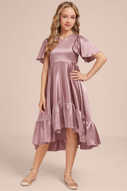 Robe Trapèze Satin Ciel - gallery 5