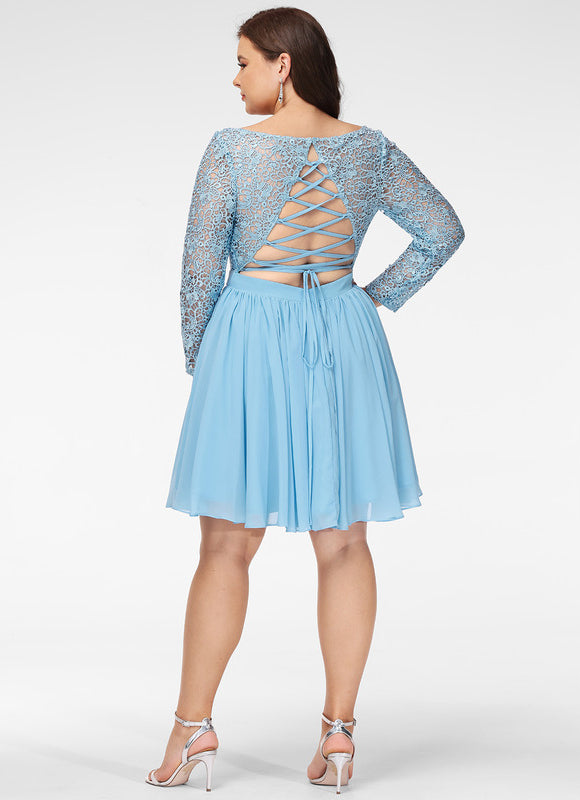 Robe Trapèze Courte Festive - gallery 5