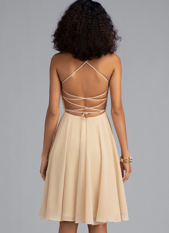 Robe Trapèze Éclat De Sable - gallery 2
