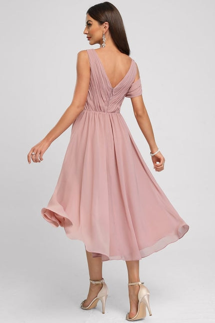 Robe Trapèze Plissée Émeraude - gallery 3