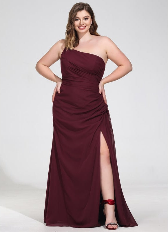 Robe Trapèze Asymétrique Beige - gallery 6
