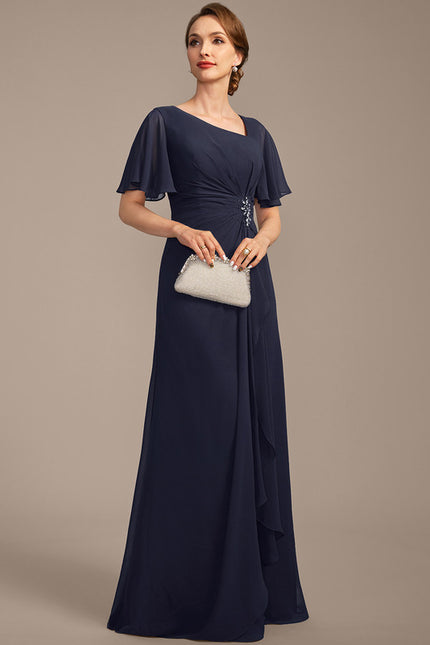 Robe Trapèze Chiffon Sophistiquée - gallery 5