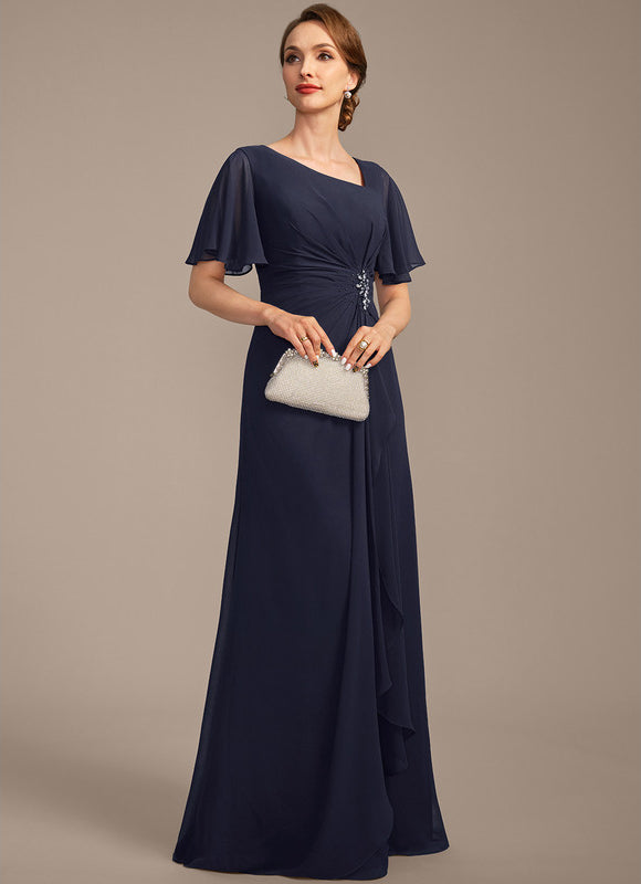 Robe Trapèze Chiffon Sophistiquée - gallery 5