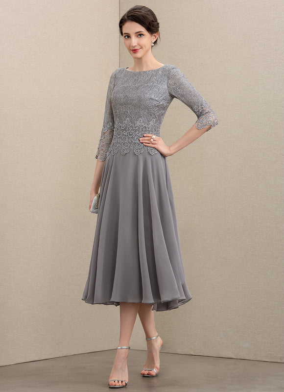 Robe Trapèze Lilas Élégant - gallery 4