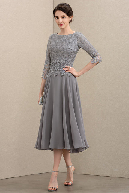 Robe Trapèze Lilas Élégant - gallery 4