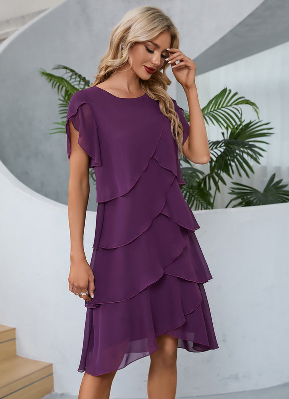 Robe Trapèze Vague Marine - gallery 9