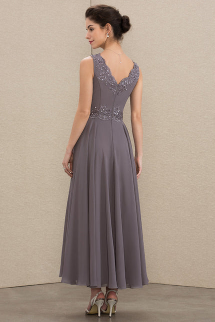 Robe Trapèze Chic Mousseline Sophistiquée - gallery 7