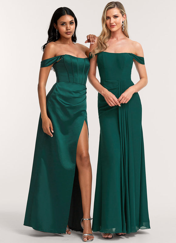 Robe Trapèze Émeraude Élégante - gallery 5