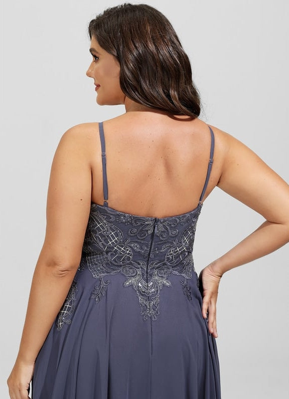 Robe Trapèze Nuit Épurée - gallery 4