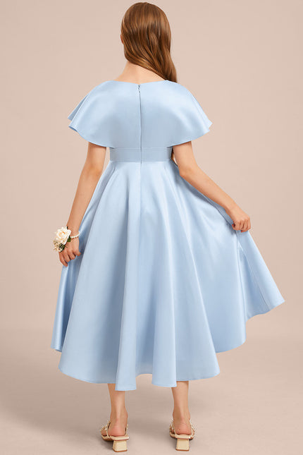Robe Trapèze Satin Marine Chic - gallery 4