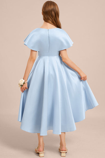 Robe Trapèze Satin Marine Chic - gallery 4