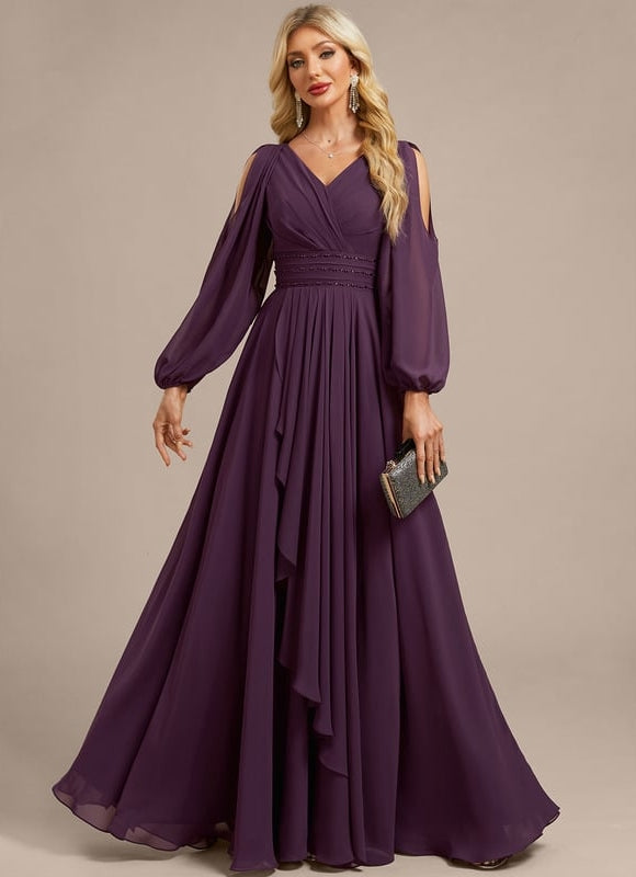 Robe Trapèze Violette Élégante