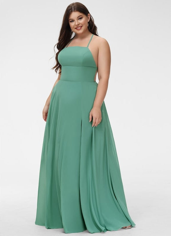 Robe Trapèze Bleu Marine Soirée - gallery 7