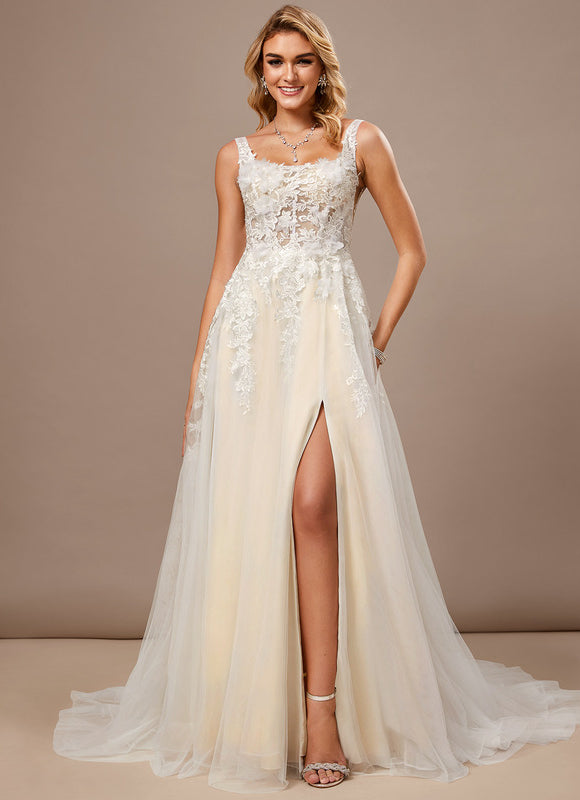 Robe Trapèze Tulle Élégante - gallery 1
