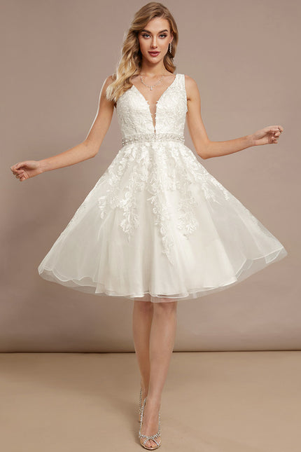 Robe Trapèze Élégance Tulle Satiné - gallery 3
