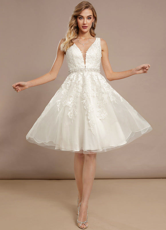 Robe Trapèze Élégance Tulle Satiné - gallery 3