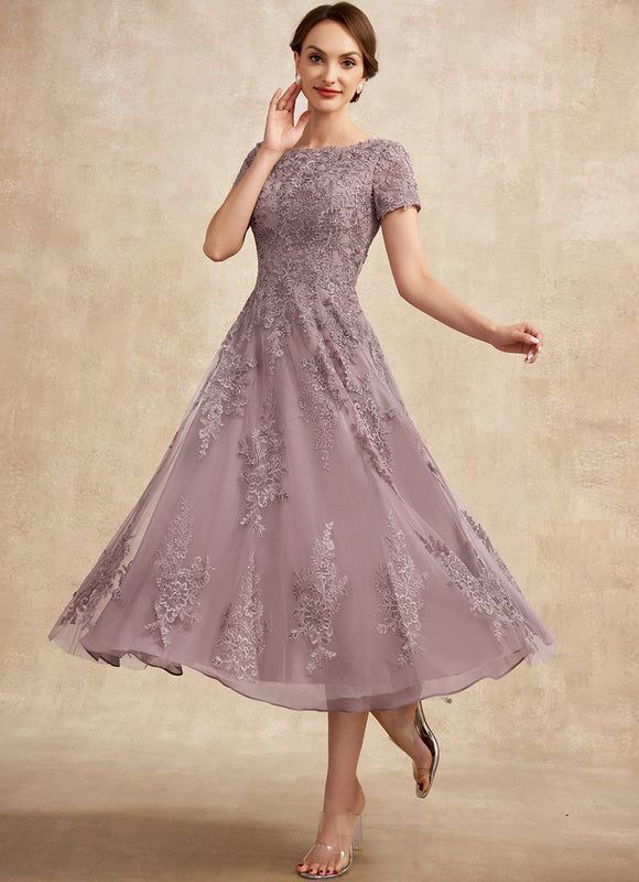 Robe Trapèze Lavande Éthérée - gallery 2