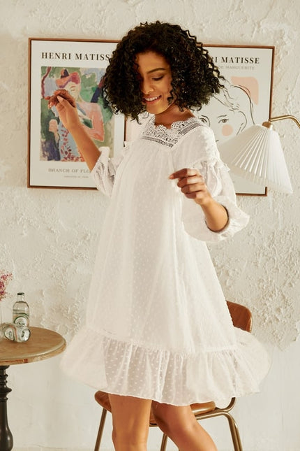 Robe Trapèze Lumière Aérienne - gallery 3