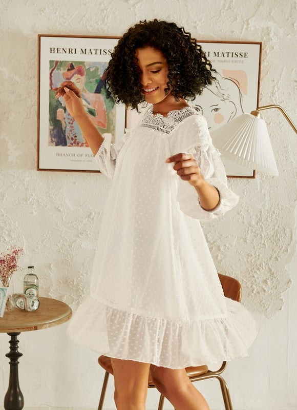 Robe Trapèze Lumière Aérienne - gallery 3