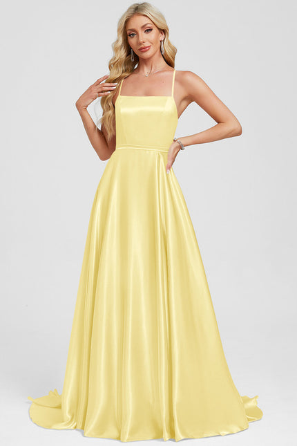 Robe Jaune Trapeze - gallery 1