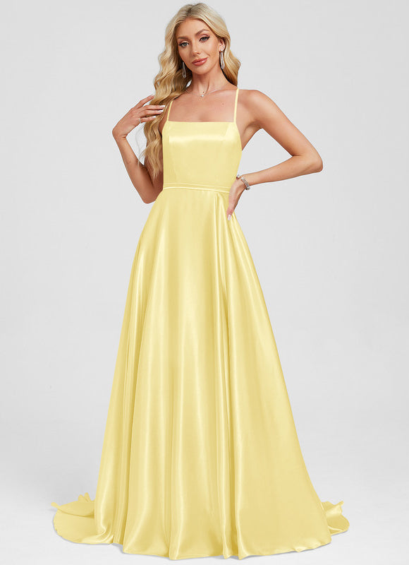 Robe Jaune Trapeze - gallery 1