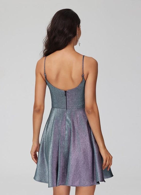 Robe Trapèze Nuit Satinée - gallery 2