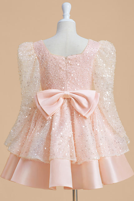 Robe Trapèze Éclat Rosé - gallery 3