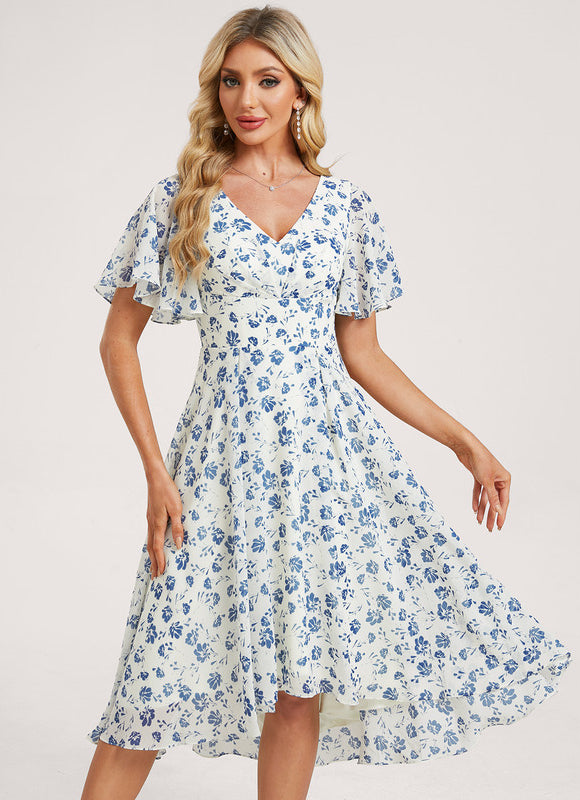 Robe Trapèze Fluide Asymétrique