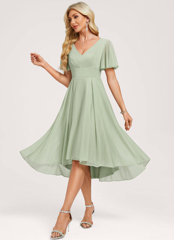 Robe Trapèze Aérienne Vaporeuse - gallery 1
