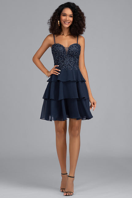 Robe Trapèze Chic Festif Satiné - gallery 4