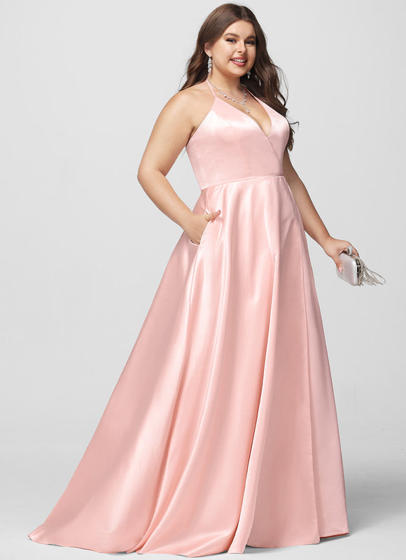 Robe Trapèze Satin Royal - gallery 6