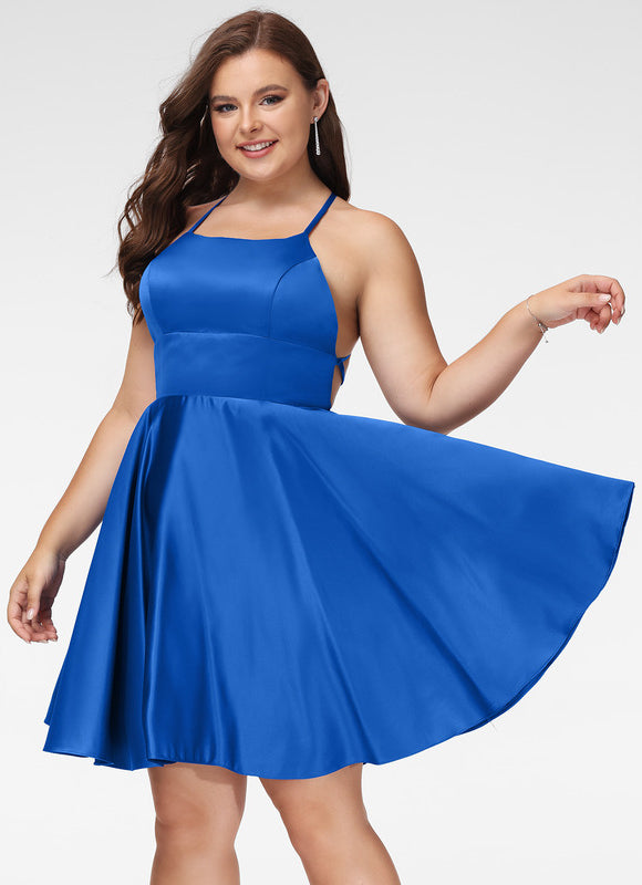 Robe Trapèze Rêve Rosé Satiné - gallery 4