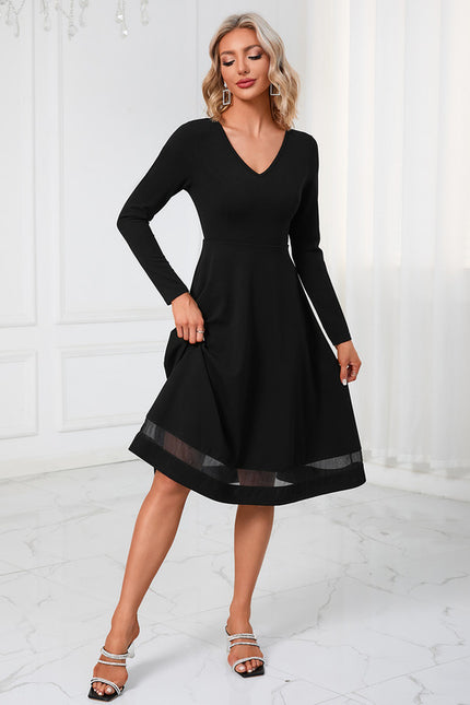 Robe Trapèze Midi Épure - gallery 3