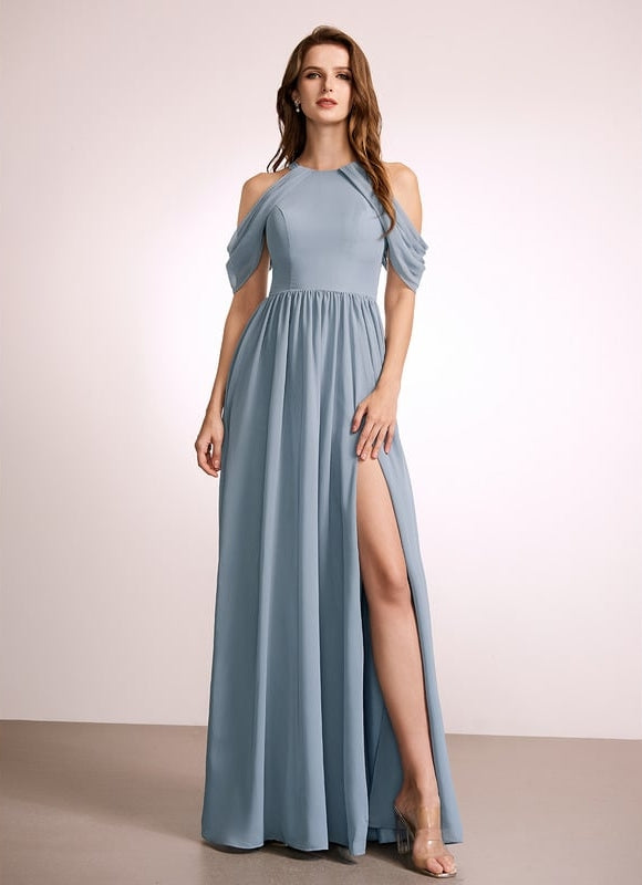 Robe Trapèze Vert Émeraude Longue Rayée