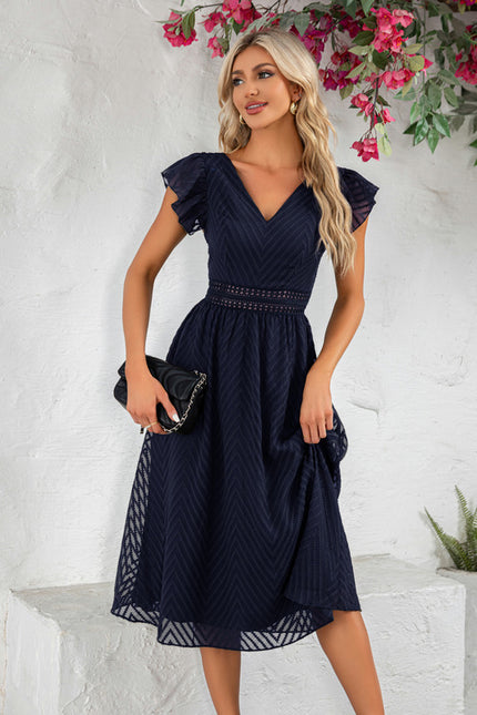 Robe Trapèze Feuille Émeraude - gallery 9