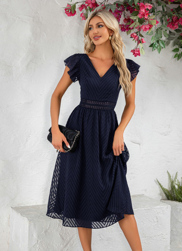 Robe Trapèze Feuille Émeraude - gallery 9