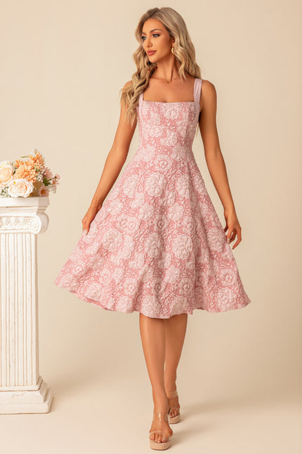 Robe Trapèze Fleurée Évanescence - gallery 4