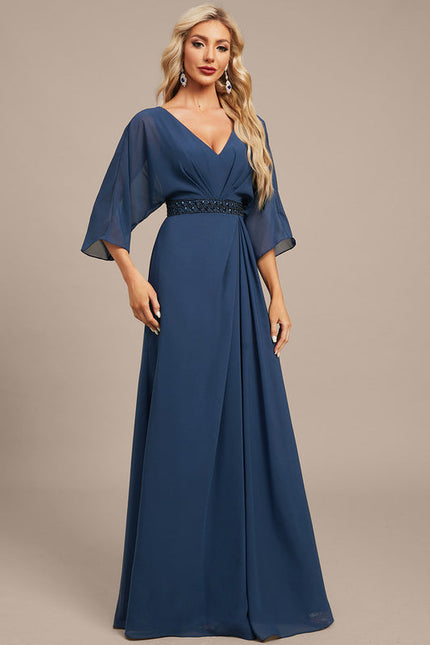 Robe Trapèze Longue Élégante - gallery 7